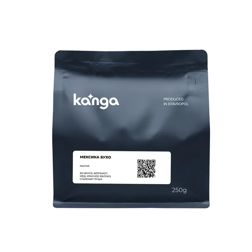 KANGA Мексика БУХО, кофе в зернах, 250 г. фильтр Канга