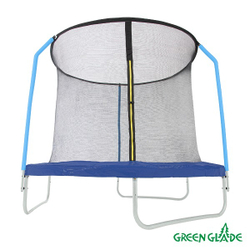 Батут уличный Green Glade с сеткой 8-футовый 3 ножки 3 стойки