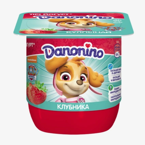 Йогурт Danonino клубника, 100 г