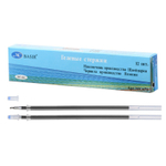 Стержень для гелевой ручки, Basir, чёрные чернила, игольчатый, 12.9 см, 0.5 мм, 12 шт