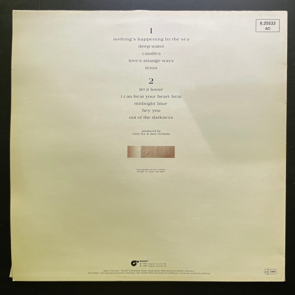 Chris Rea - Water Sign (Германия 1983г.)