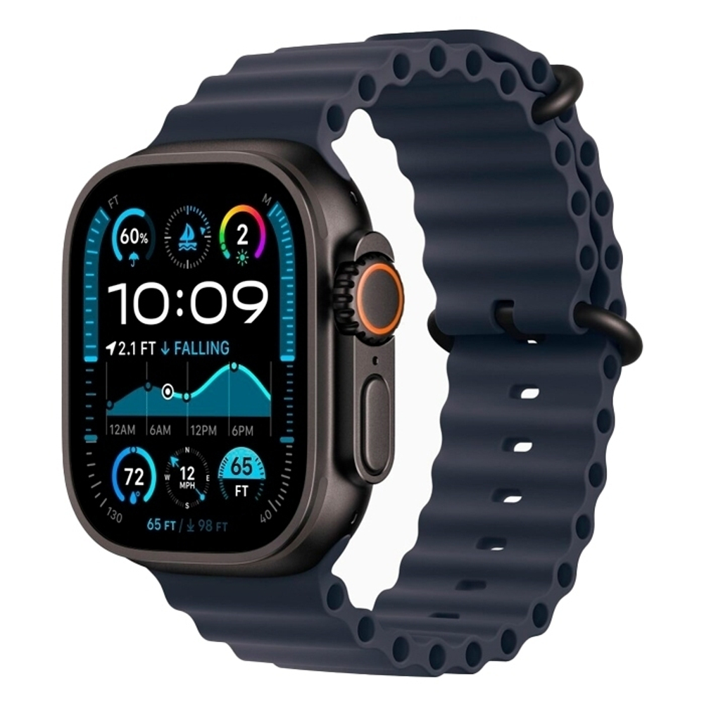Умные часы Apple Watch Ultra 2 49мм GPS+Cellular Black Titanium Case/Blue Ocean Band