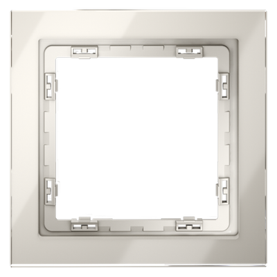 Рамка стеклянная VOLTUM S70 на 1 пост, (кашемир, стекло)