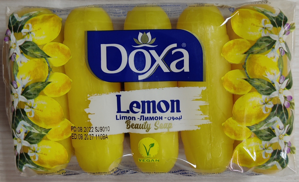 Туалетное мыло Doxa лимон 5 шт по 55 грамм
