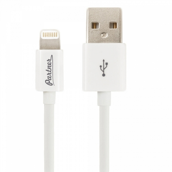 Partner MFI USB 2.0 - Apple iPhone/iPod/iPad с разъемом 8pin 1м белый ПР033368 Кабель