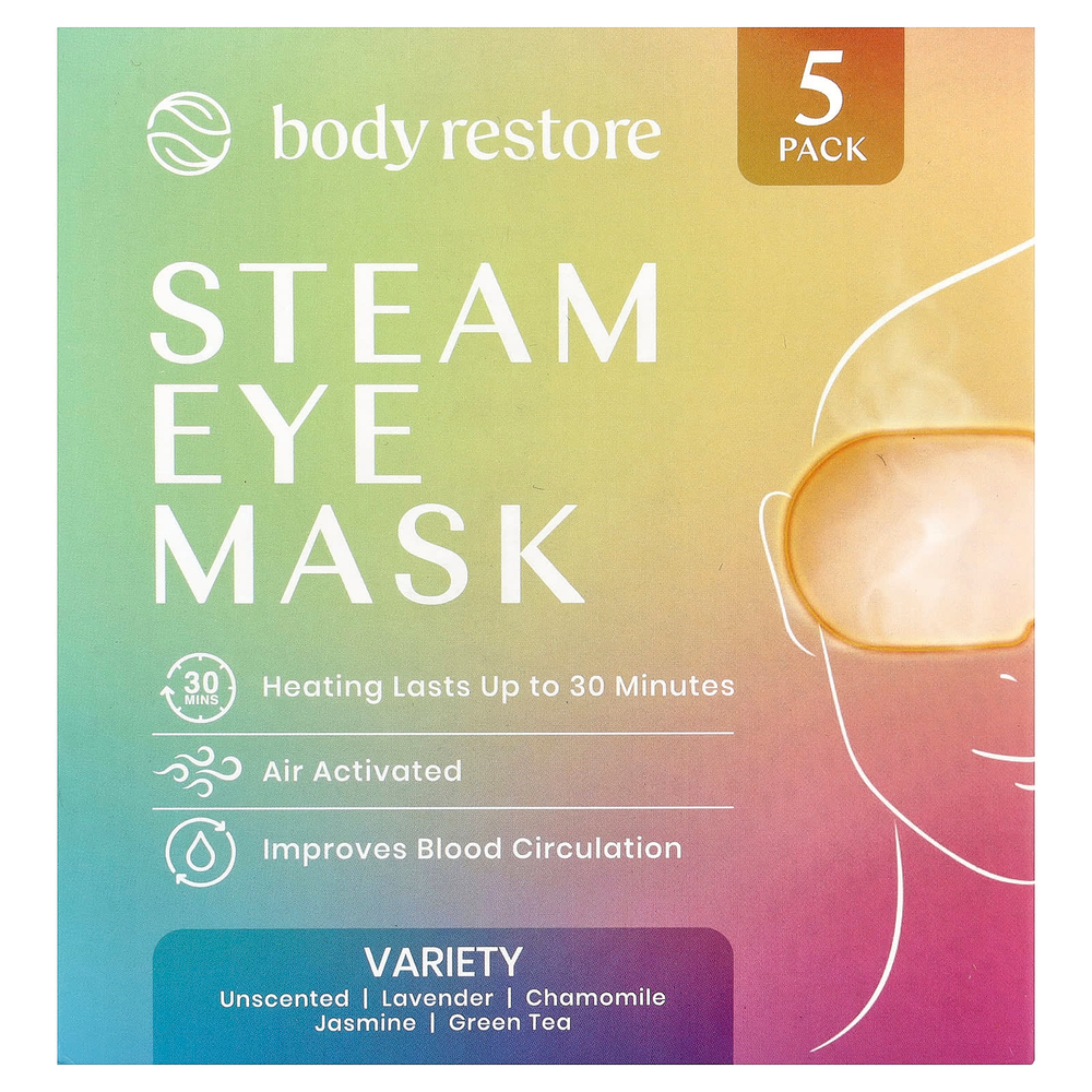 Body Restore, паровая маска для глаз, ассорти вкусов, 5 шт.