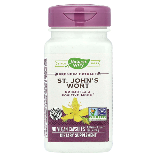 Nature's Way, зверобой, 90 веганских капсул
