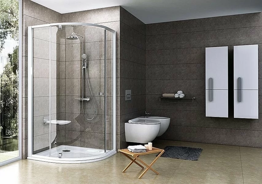 Душевой уголок Ravak Pivot PSKK3 100х100 профиль белый/стекло прозрачное