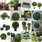 Искусственное растение шар «Самшит» темно-зеленый D-13см Ultramarine