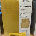 Комплект постельного белья 1,5 спальный KURKUMA, хлопок-лён