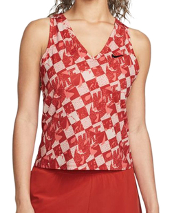 Женский топ теннисный Nike Court Dri-Fit Fall Victory Tank - красный