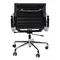 Офисное кресло Eames Ribbed EA 117 черная кожа
