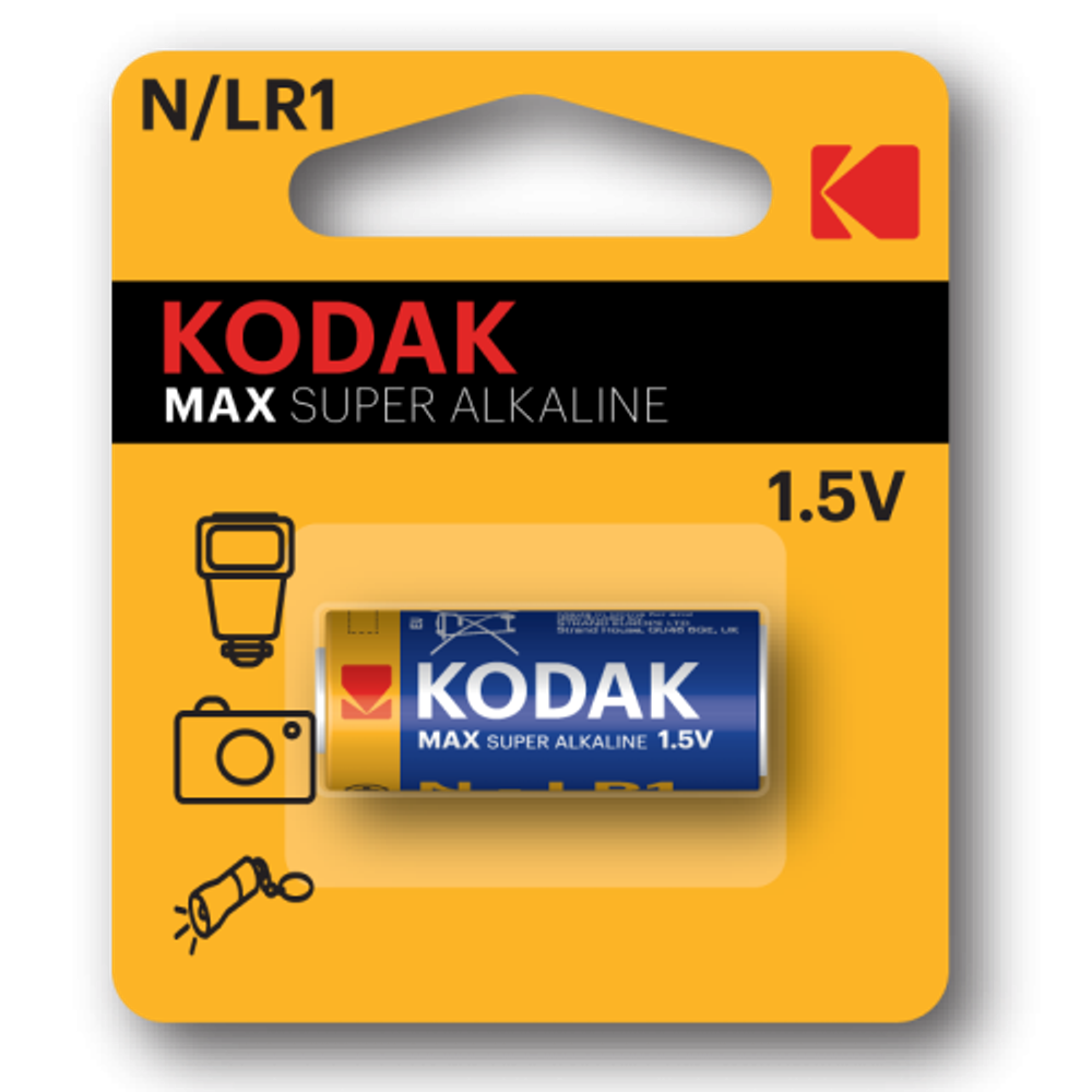 Батарейки Kodak LR1-1BL /N MAX SUPER Alkaline [KN-1] | Батарейки Щелочные (Алкалиновые)
