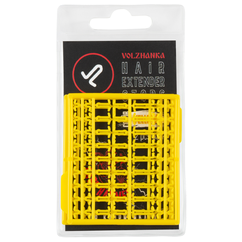 Стопора для бойлов "Volzhanka Hair Extender Stops " цвет Yellow (2шт/уп)