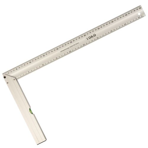Угольник с уровнем 500 мм Yoko