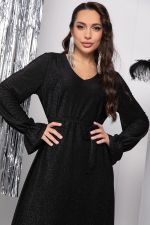 Платье "Натали" (мерцающий черный) П7717 LT Collection (Акция)
