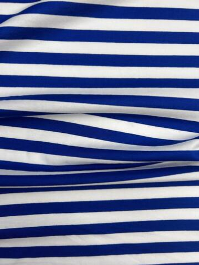 Трикотаж хлопковый MSGM в сине-белую полоску