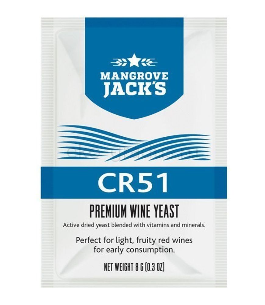 Дрожжи для легких фруктовых красных вин Mangrove &quot;CR51&quot;, 8 г