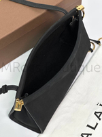 Женская сумка Alaia Le Click East West черного цвета замшевая