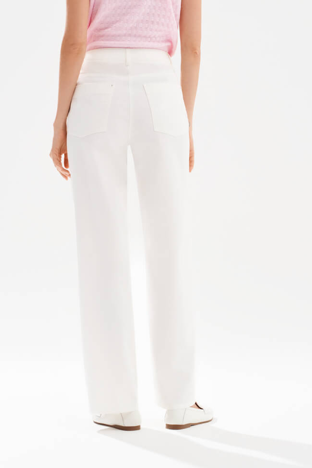 31277 Брюки женские (молочный джинс)