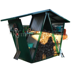 Садовый органайзер - дровница GreenStorage зелёный