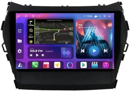 Магнитола для Hyundai Santa Fe 2012-2018 - FarCar XXL209M QLED+2K, Android 12, ТОП процессор, 8Гб+256Гб, CarPlay, 4G SIM-слот