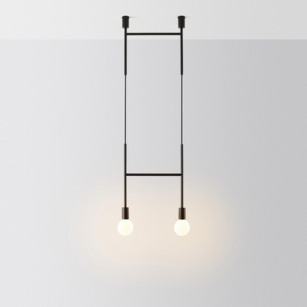 Ceiling design lamp  Side Step by Volker Haug (Black)