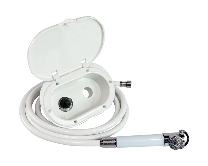 Лейка душа в коробе с выключателем, 2,5 м