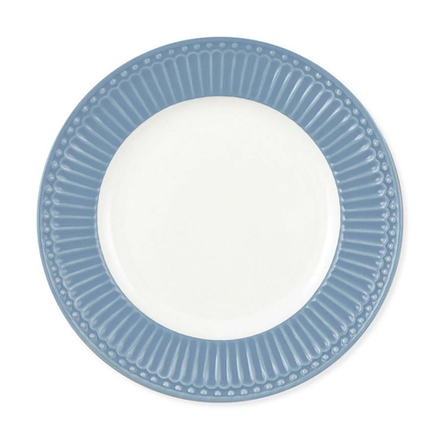 Блюдце Alice sky blue/ Алиса, голубое, 17,5 см