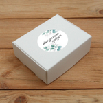 Наклейка стикер глянцевая круглая 40 мм 150 шт "Спасибо Обняли Приподняли"