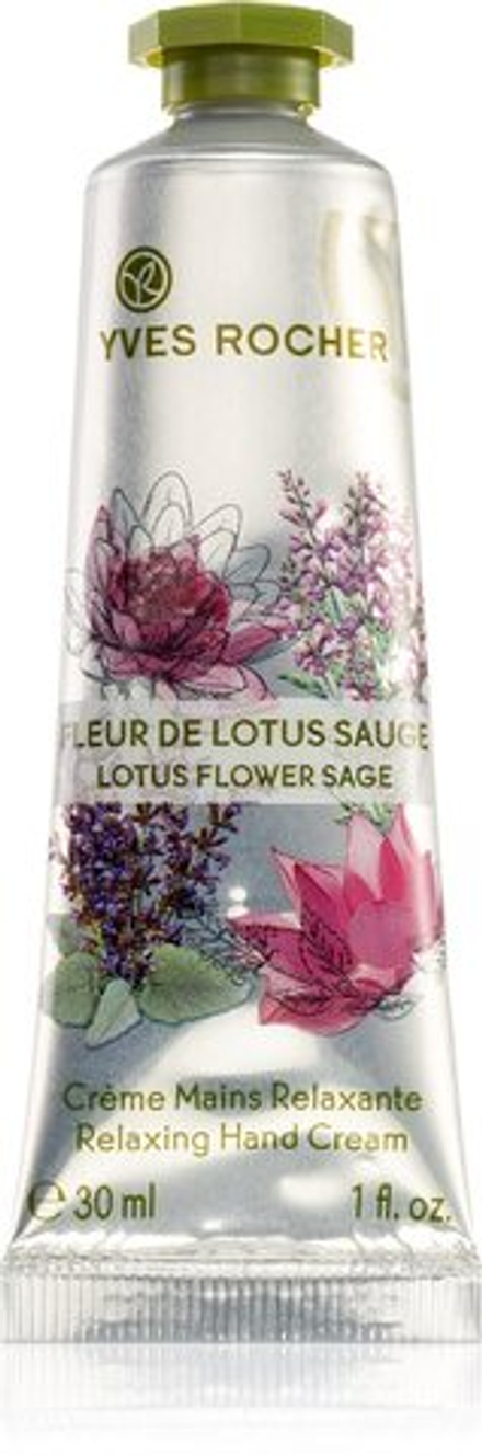 Yves Rocher Lotus Flower Sage - расслабляющий крем для рук /   30  ml  / GTIN 3660005289557