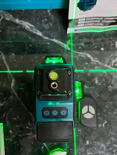 Лазерный уровень нивелир 4D 16 линий зеленый луч 360 с подставкой, KENT MTZ002-16L