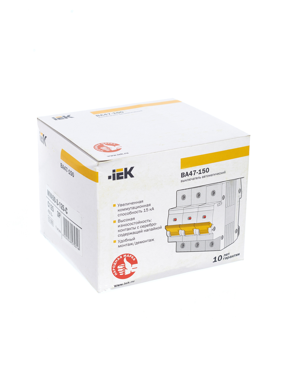 KARAT Автоматический выключатель ВА47-150 3P C 125А 15кА IEK