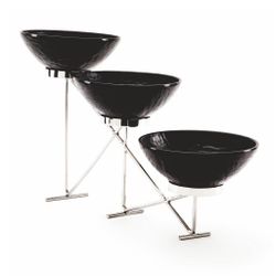 Подставка фуршетная стойка 65*12*33 см нерж. + 3 салатника меламин P.L.Hotelware