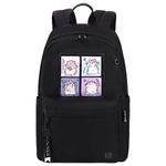 Рюкзак BRAUBERG FASHION CITY универсальный, карман-антивор, "Hamsters", черный, 44х31х16 см, 273840