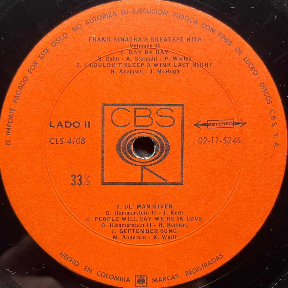 Frank Sinatra - Greatest hits (Испания)