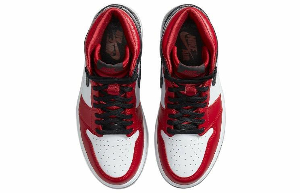 Кроссовки Jordan Air Jordan 1 High Og "Satin Red" (Женская размерная сетка)