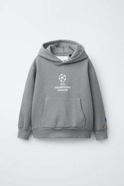 ZARA ХУДИ С КАПЮШОНОМ UEFA CHAMPIONS LEAGUE ®, СЕРЫЙ
