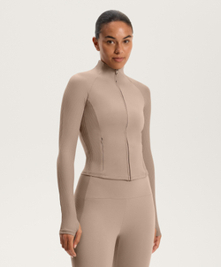 Oysho Высокотехнологичная куртка в рубчик, норка