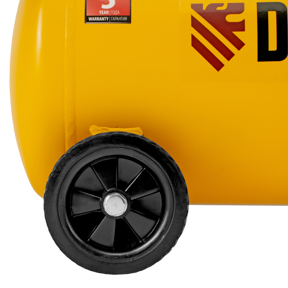 Компрессор воздушный DLC1300/24 безмасляный 1.3 кВт, 24 литра, 206 л/мин Denzel