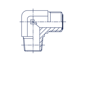 Штуцер FC90 D12 ORFS 13/16 - NPTF 3/4