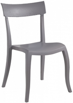 Стул пластиковый Papatya Hera-SP Rattan, серый