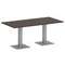 First Стол прямоугольный KSPRG-4 Венге Цаво/Металл Серый 1800*900*750