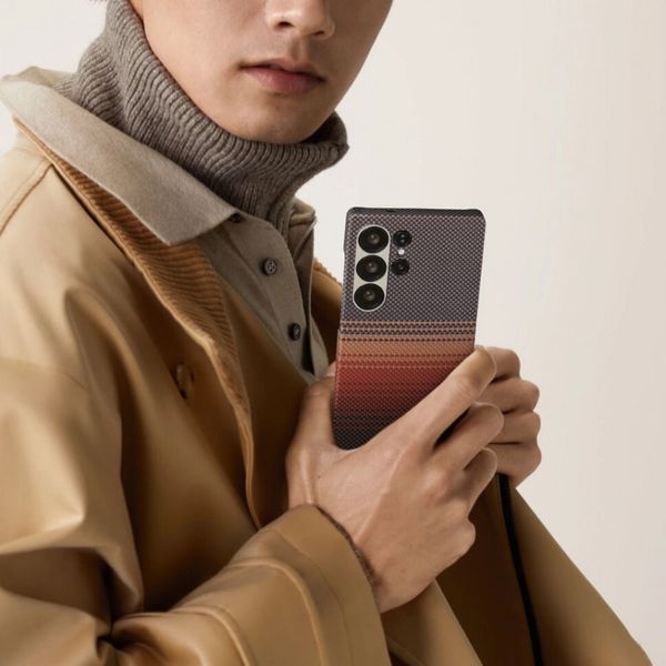 Чехол Pitaka Tactile Woven для Samsung Galaxy S25, Закат | Sunset