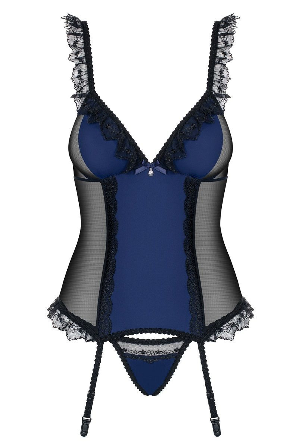 Роскошный облегающий двухцветный корсаж