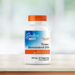 Doctor's Best, транс-ресвератрол 200 с Resvinol, 200 мг, 60 вегетарианских капсул