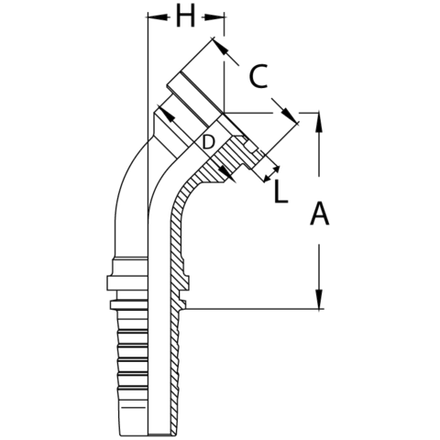 Фитинг DN 50 SFL 2 71.4 (45)