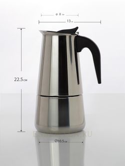 размеры гейзерной кофеварки