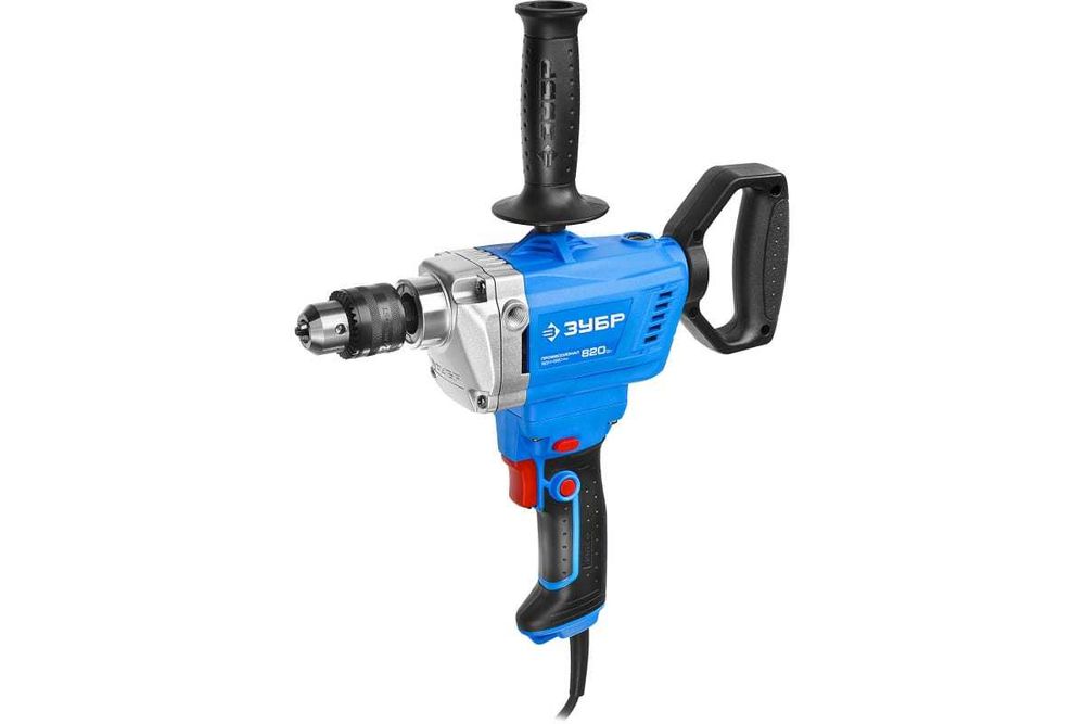 Дрель-миксер реверсивная ЗУБР ЗДМ-820 РМ,50 Нм,патрон 13мм,0-650 об/мин,820 Вт