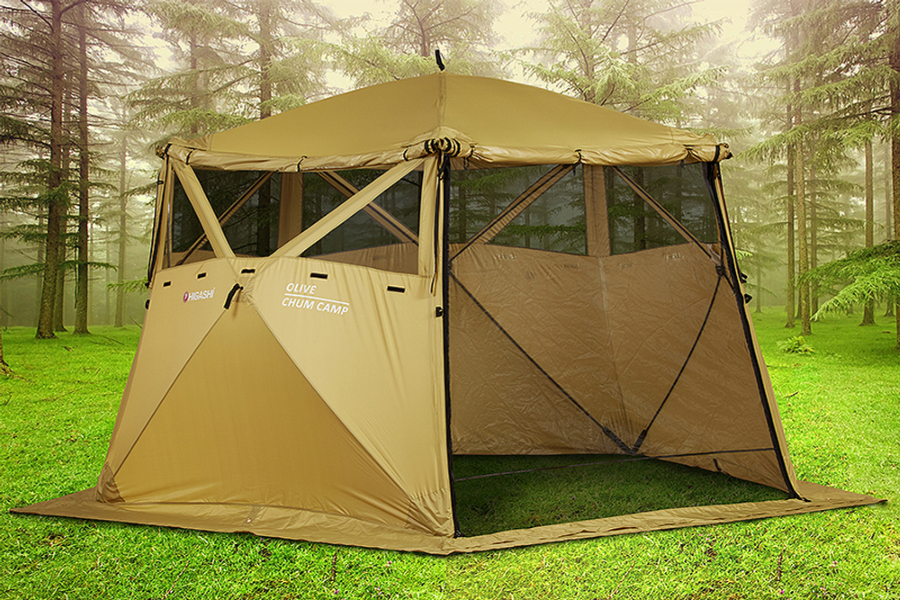 Шатер Higashi Chum Camp Olive (325х325см по диагонали).
